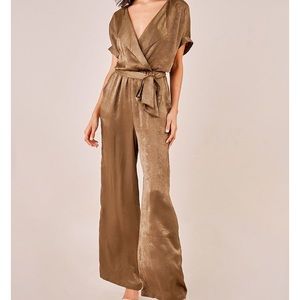 Satin utility jumpsuit- SugarLips NWT